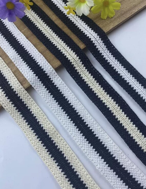 Cotton Lace trim, decor trimming for costume design sewing embellishment headwear dress coat cuff collar bag home deco Sold by 1 yard