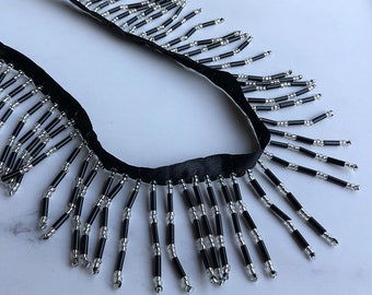 Bead Chain Fringe Trim By The Yard