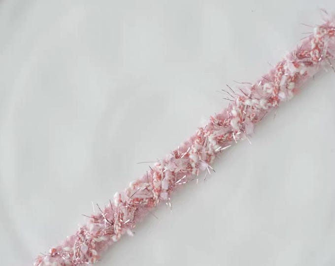 Pink Ribbon Trim, Costume Design Embellishment, Sold by 1 Yard