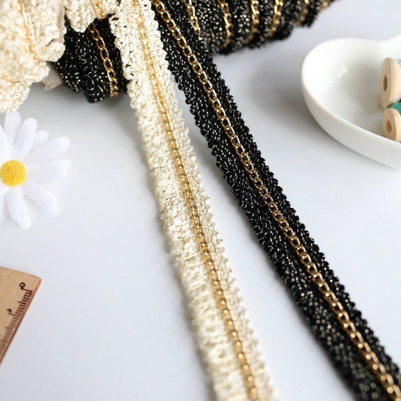 Lace trim, decor trimming for costume design sewing embellishment bridal trim headwear dress coat cuff collar bag home deco Sold by 1 yard