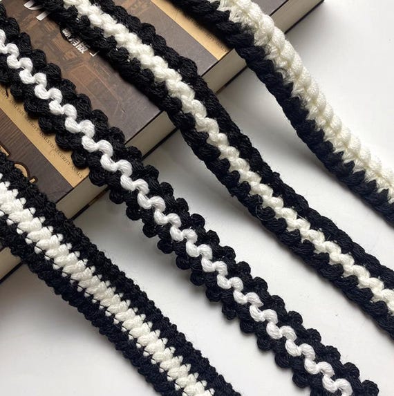 Black and White Collections Ribbon Trim By The Yard