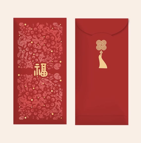 Red Envelopes, Gold Foil Red Envelopes, Lucky Money Gift Red Packets