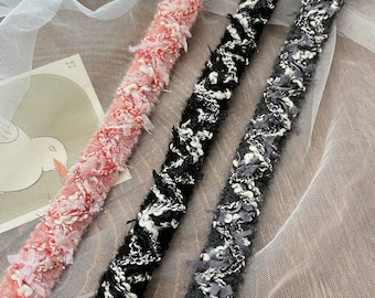 Textured Lace Trim, Costume Design Embellishment, Sold by 1 Yard