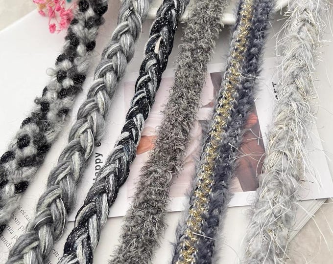 Grey Trim collection, Costume Design Embellishment, Sold by 1 Yard