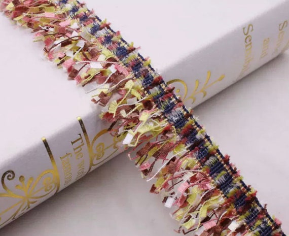 Tassel Fringe Lace trim ribbon for costume design bridal trim headwear dress coat cuff collar bag home deco Sold by 1 yard