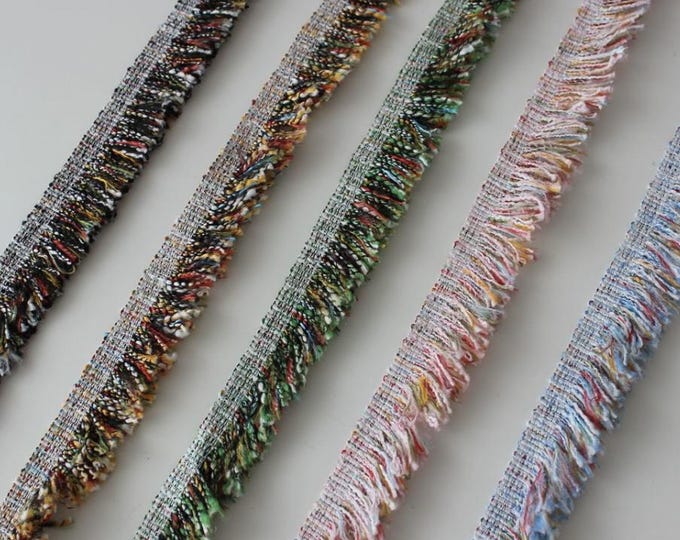 Fringed Lace Trim, Costume Design Sewing Embellishment, Sold by 1 Yard