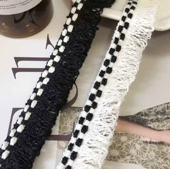 Lace trim, decor trimming for costume design sewing embellishment bridal trim headwear dress coat cuff collar bag home deco Sold by 1 yard
