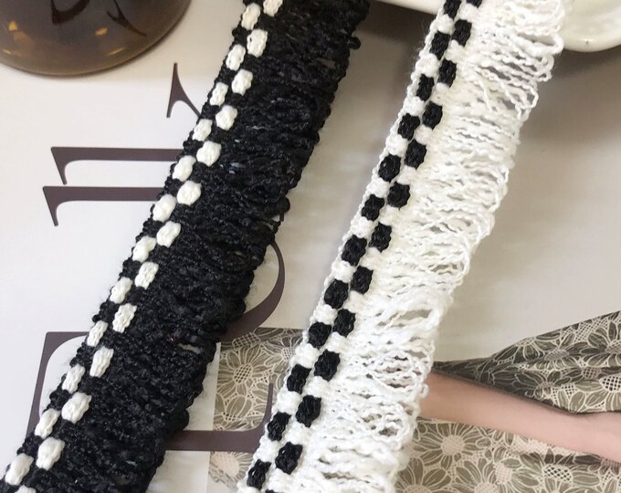 Fringe Lace Trim, Costume Design, Sewing Embellishment (1 Yard)