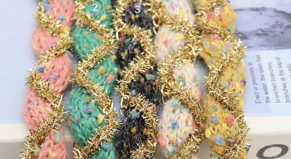 Lace trim for costume design sewing embellishment bridal trim dress coat cuff collar Sold by 1 yard