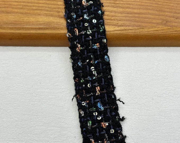 Tweed Style Trim, DIY Sewing Supply for Clothes, Hair Bows & Bags, Sold by 1 Yard