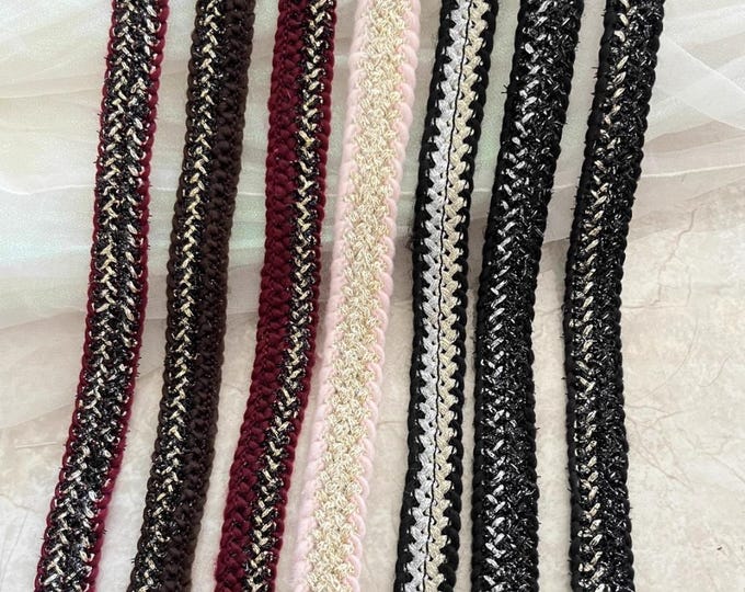 Braided Costume Lace Trim, Sewing Embellishment, Sold by 1 Yard