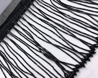 Bead Chain Fringe Trim By The Yard