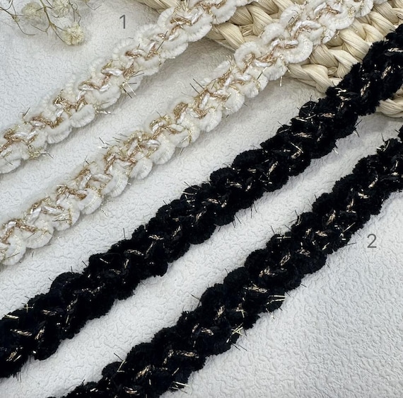 Ribbon trim for costume design sewing embellishment bridal trim dress coat cuff collar Sold by 1 yard