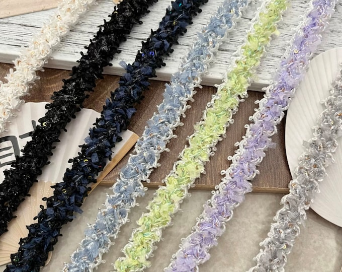 Textured Lace Trim, Costume Design Embellishment, Sold by 1 Yard