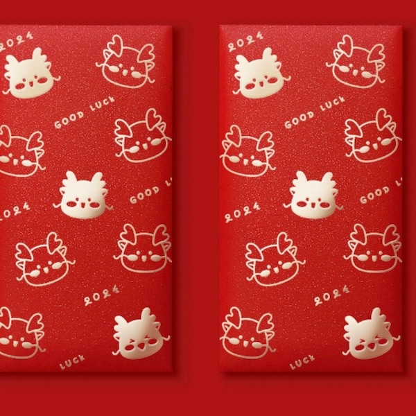 Red packets, Money envelopes, specialty paper envelopes (Qty 8)