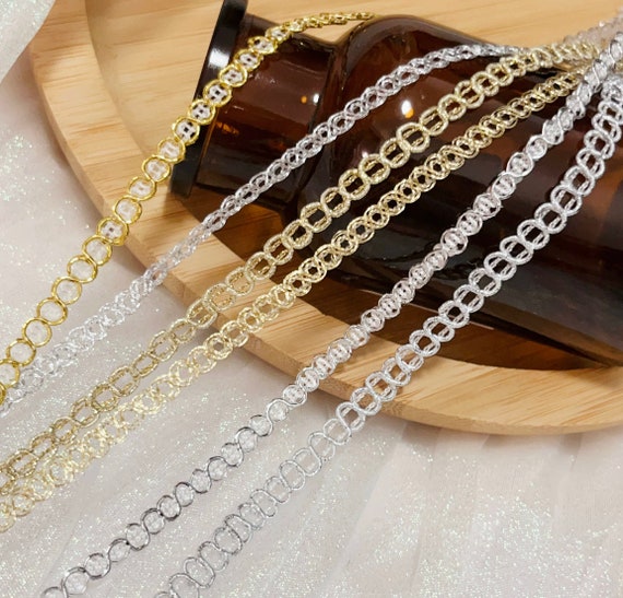 Lace trim, decor trimming for costume design sewing embellishment bridal trim headwear dress coat cuff collar bag home deco Sold by 1 yard