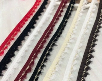 Fringe Ribbon Trim, Costume Design Sewing, Sold by 1 Yard