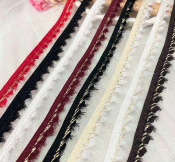 Ribbon trim, decor trimming for costume design sewing bridal trim headwear dress coat cuff collar bag home deco Sold by 1 yard