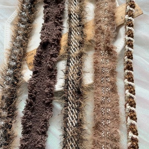 Brown Collections, Lace trim, decor trimming for costume design sewing bridal trim dress coat cuff collar bag home deco Sold by 1 yard