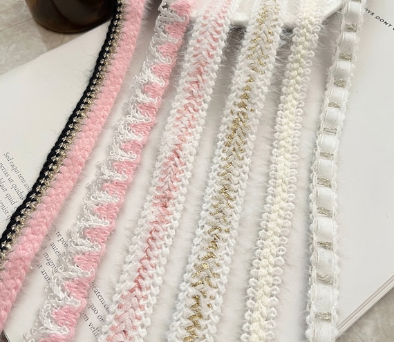 Ribbon trim, decor trimming for costume design sewing bridal trim headwear dress coat cuff collar bag home deco Sold by 1 yard