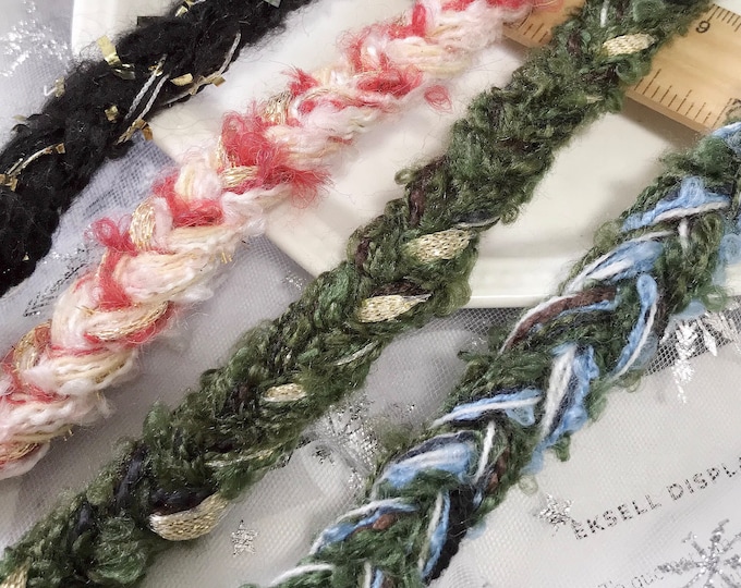 Braided Costume Lace Trim, Sewing Embellishment, Sold by 1 Yard