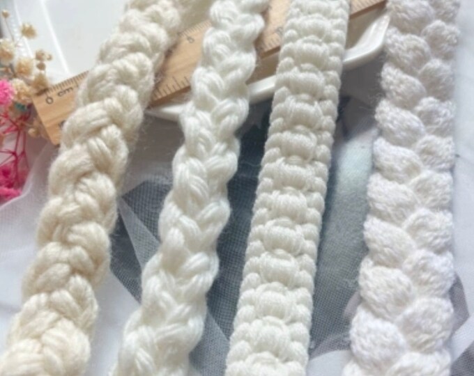 Braided Ribbon Trim, Costume Design Sewing, Home Decor - Sold by 1 Yard