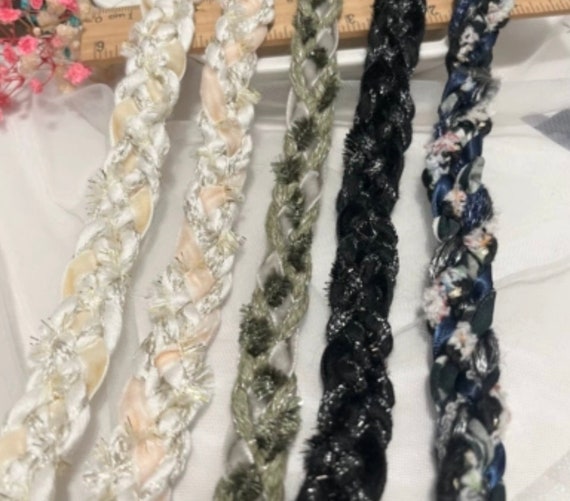 Ribbon trim, decor trimming for costume design sewing bridal trim headwear dress coat cuff collar bag home deco Sold by 1 yard
