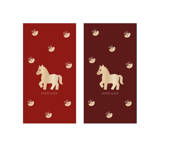 Year of the Horse 2026 Red Envelopes, Gold Foil Red Envelopes, Lucky Money Gift Red Packets