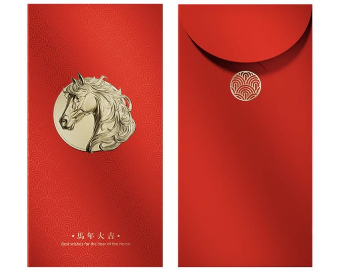 Chinese Lunar New Year of the Horse 2026 Lucky Money Gift Red Packet Envelope