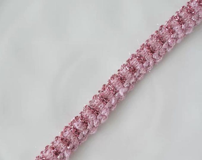 Pink Ribbon Trim, Costume Design Embellishment, Sold by 1 Yard