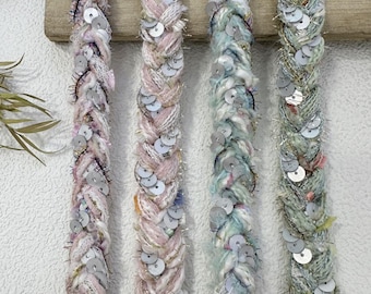 Sequin Lace Trim, Costume Design Embellishment, Bridal, Home Decor (1 Yard)