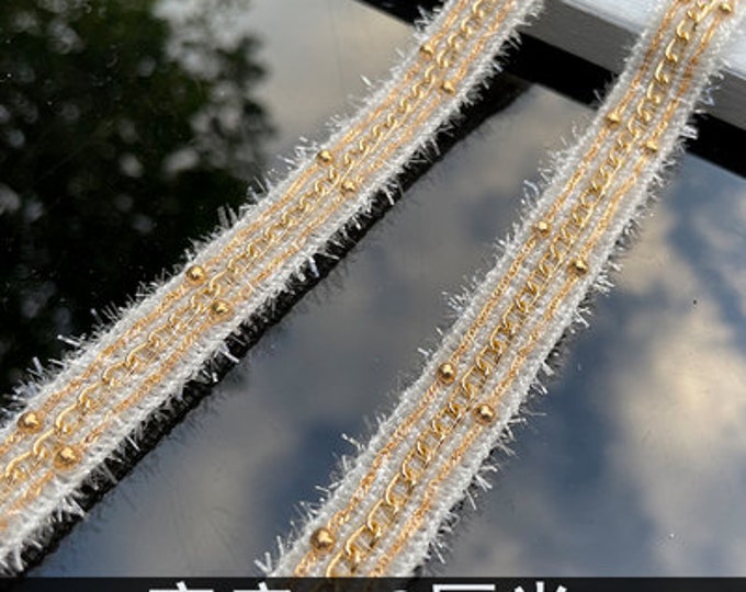 Pearl Bead Chain Trim By The Yard