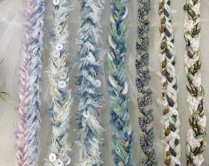 Braided Trim, Couture Bridal Embellishment Sold by 1 Yard