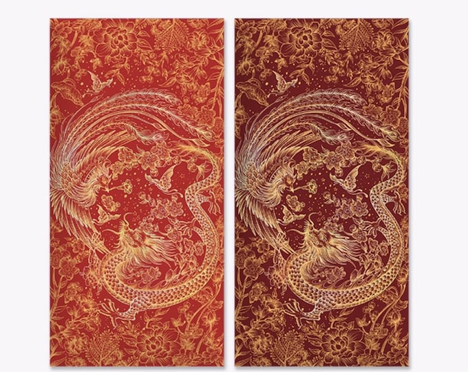 Gold Foil Red Envelopes, Lucky Money Gift Red Packets