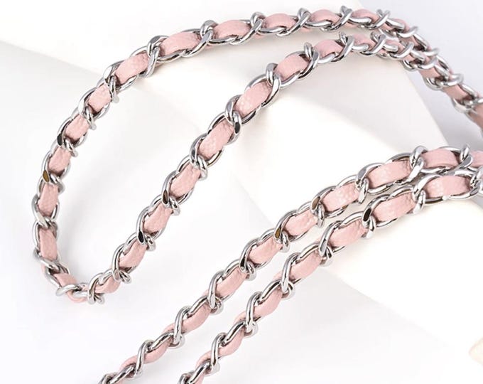 Cowhide Leather Chain Bag Strap, Crossbody Replacement