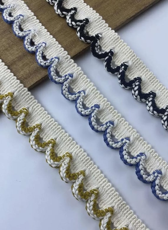 Cotton Lace trim, decor trimming for costume design sewing embellishment headwear dress coat cuff collar bag home deco Sold by 1 yard