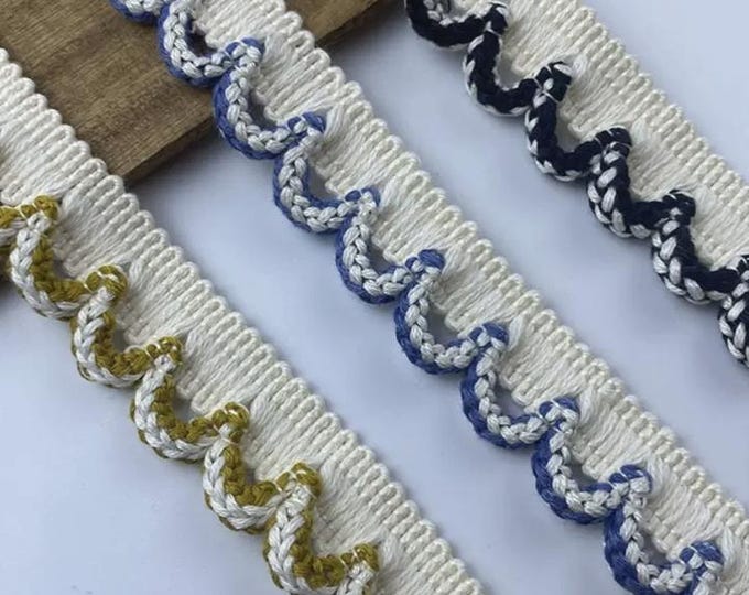 Cotton Crochet Lace Trim, Costume Design Embellishment, Sold by 1 Yard