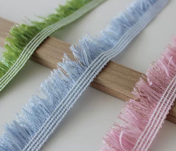 Fringed Lace trim, decor trimming for costume design sewing embellishment bridal trim dress coat cuff collar bag Sold by 1 yard