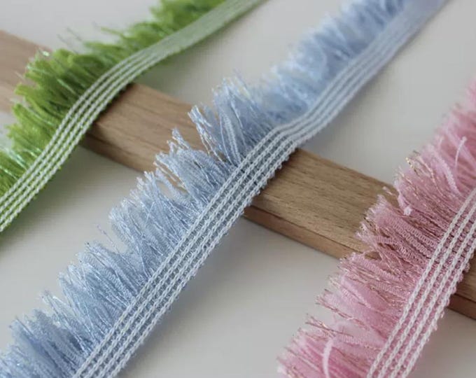 Fringed Lace Trim, Costume Design, Sewing Embellishment (Sold by 1 Yard)