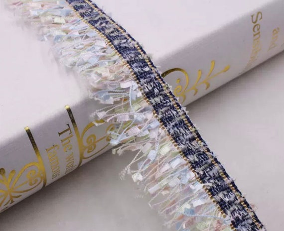 Tassel Fringe Lace trim ribbon for costume design bridal trim headwear dress coat cuff collar bag home deco Sold by 1 yard
