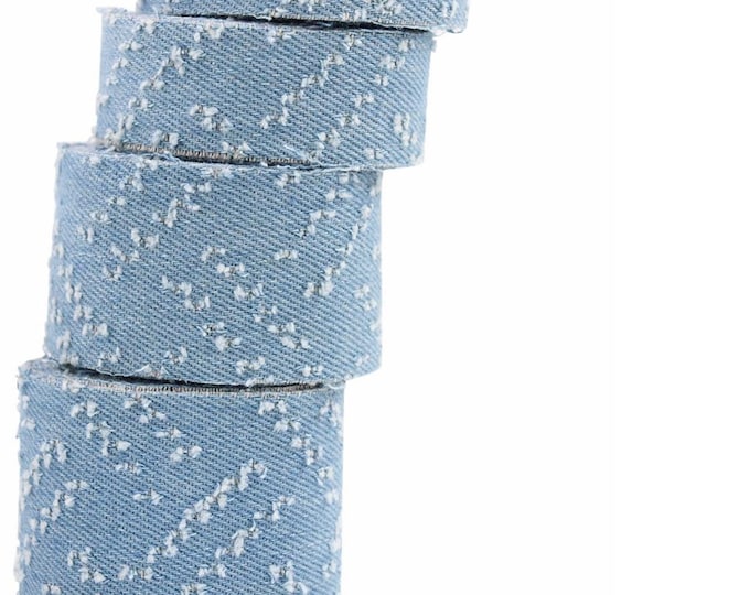 Denim Ribbon Trim, Costume Design, Bridal Headwear