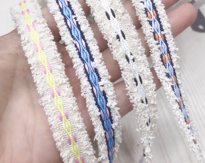 Embroidered Lace Trim, Costume Design Embellishment, Sold by 1 Yard