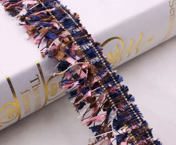 Tassel Fringe Lace trim ribbon for costume design bridal trim headwear dress coat cuff collar bag home deco Sold by 1 yard