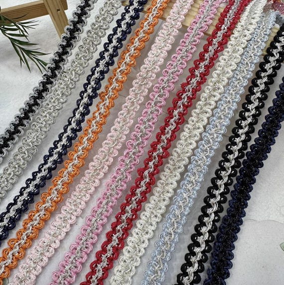 Ribbon trim for costume design sewing embellishment bridal trim dress coat cuff collar Sold by 1 yard #25951