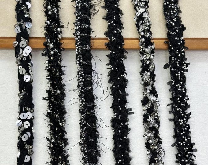 Tweed Style Trim, DIY Sewing Supply for Clothes, Hair Bows & Bags, Sold by 1 Yard