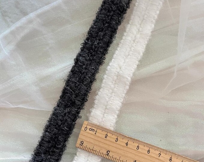 Textured Lace Trim, Costume Design Embellishment, Sold by 1 Yard