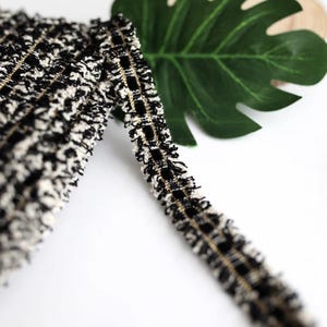 Tweed Lace Trim, Costume Design, Sewing Embellishment, Sold by 1 Yard
