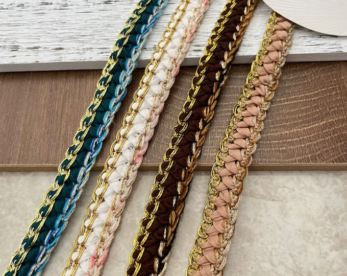 Braided Lace Trim, Costume Design Embellishment, Sold by 1 Yard