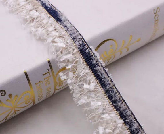 Tassel Fringe Lace trim ribbon for costume design bridal trim headwear dress coat cuff collar bag home deco Sold by 1 yard