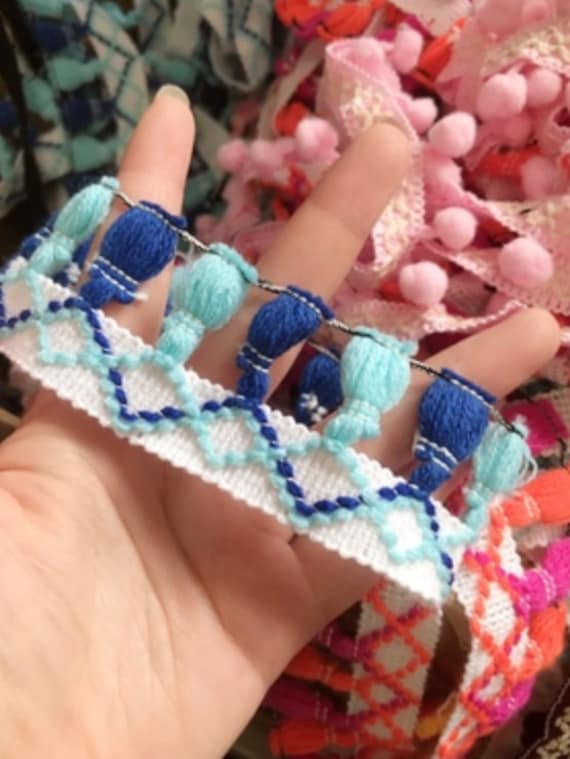 Fringe Tassel Lace trim, decor trimming for costume design sewing embellishment headwear dress coat cuff collar bag home deco Sold by 1 yard